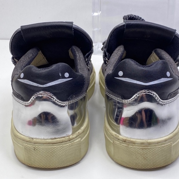 Voile Blanche Donnie Silver Glittered Trainer 37 - Picture 2 of 3